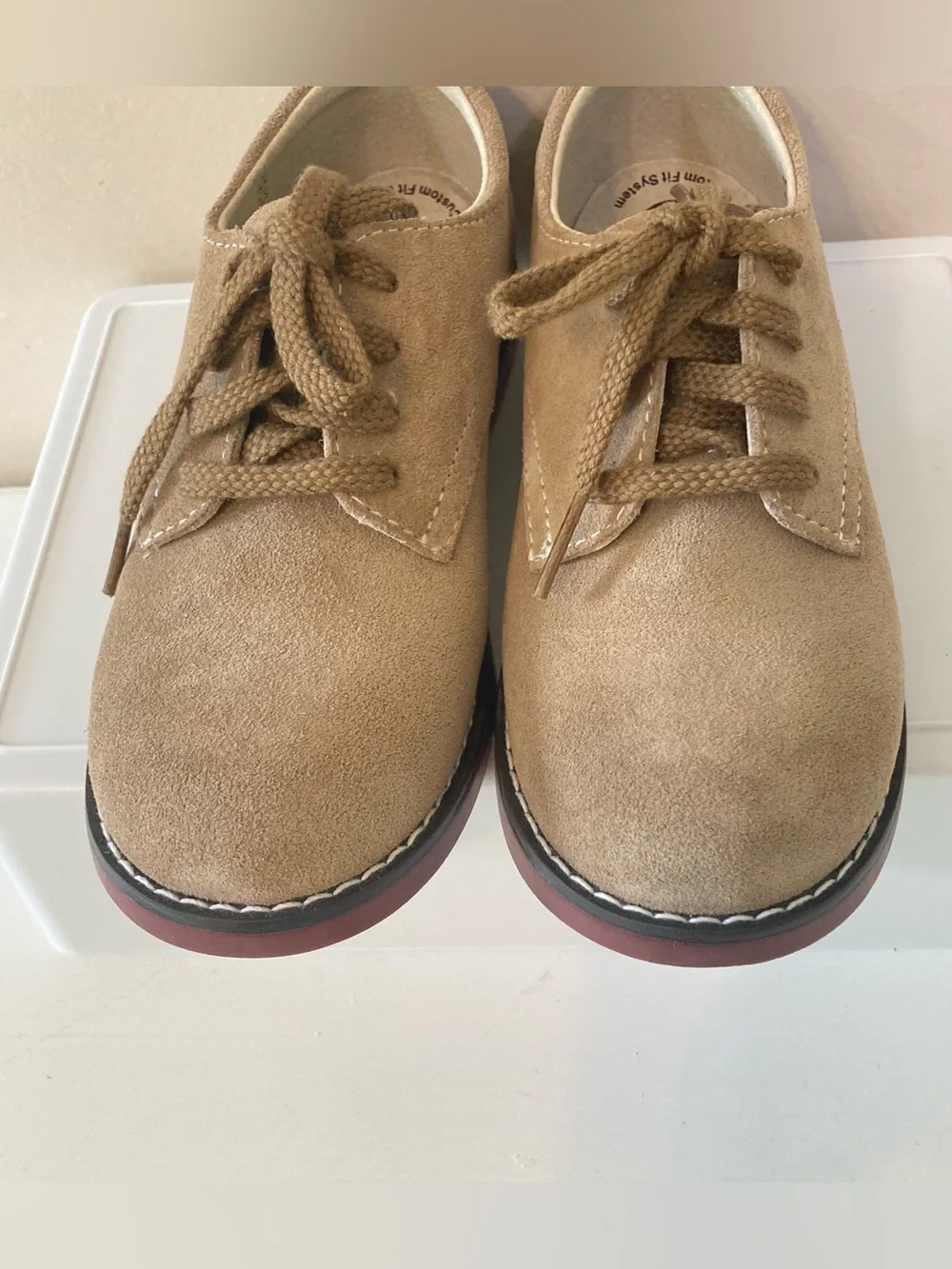FootMates Bucky Lace Up Leather Oxford Dress Shoes Sz 12.5 Boys